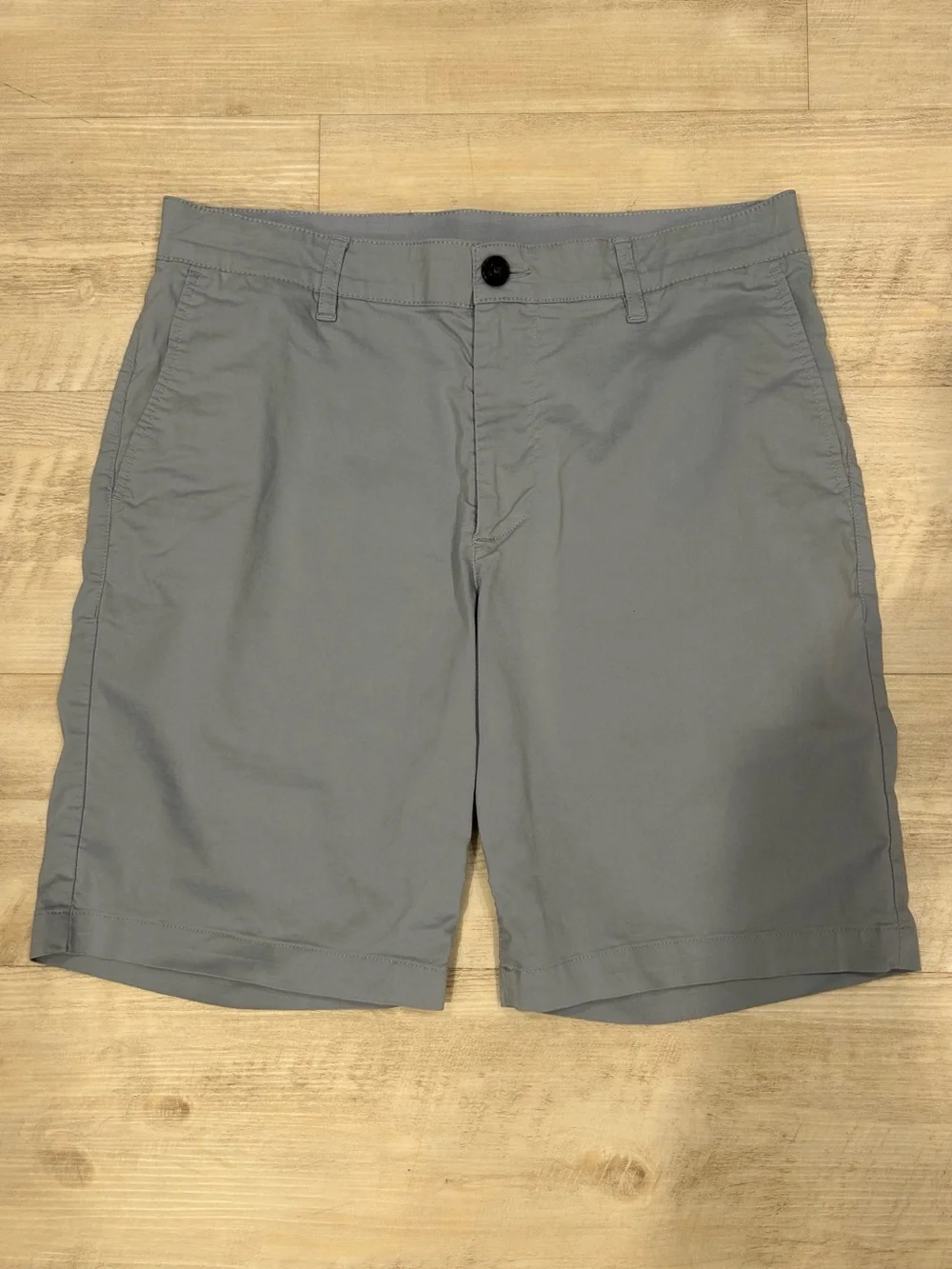 Faherty Light Blue Men's Flat Front Shorts